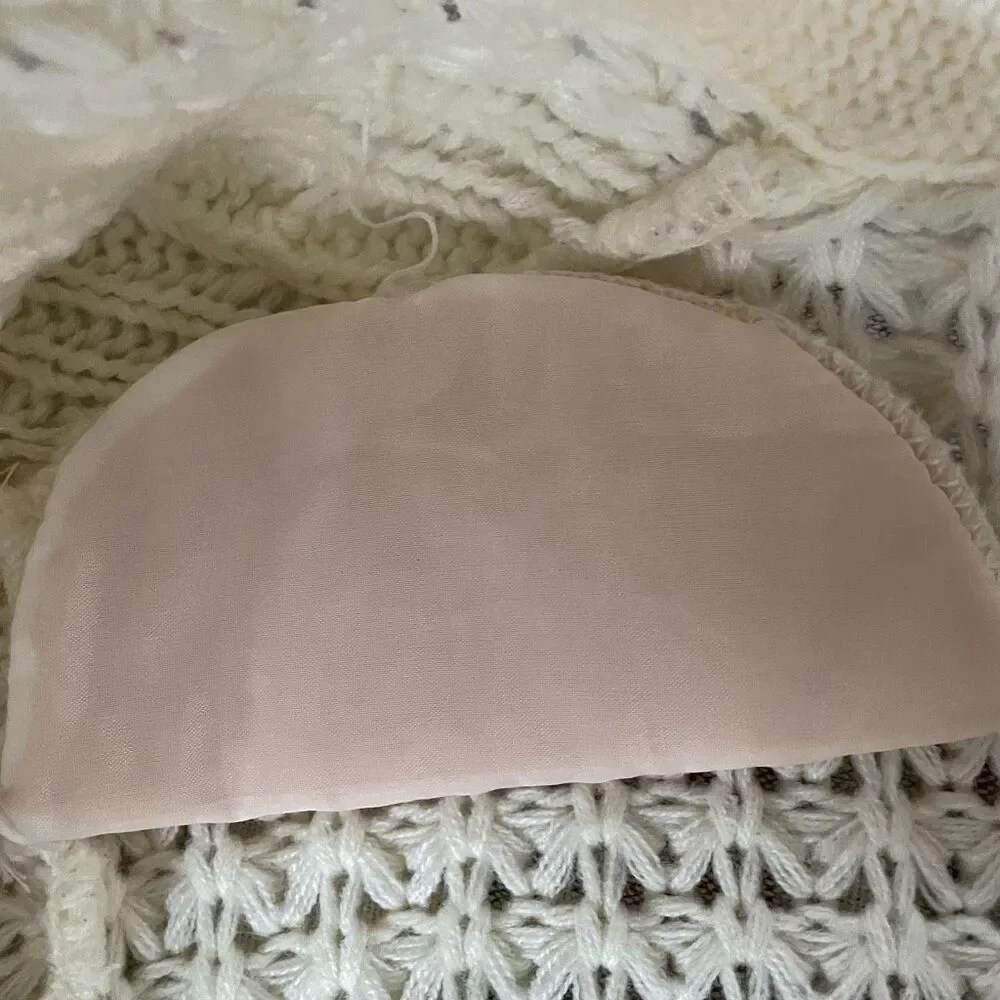 Vintage 80s Exclusive Imports Cropped Cardigan Sweater Fisherman Knit Ivory S M - Picture 7 of 7